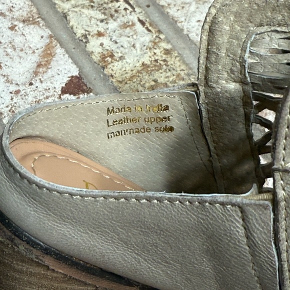 Diba True Landing Crew Perforated Leather Mules in Stone Distressed Leather 8 - Picture 9 of 13